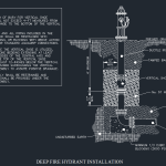 Fire Hydrant Installation Detail - Deep