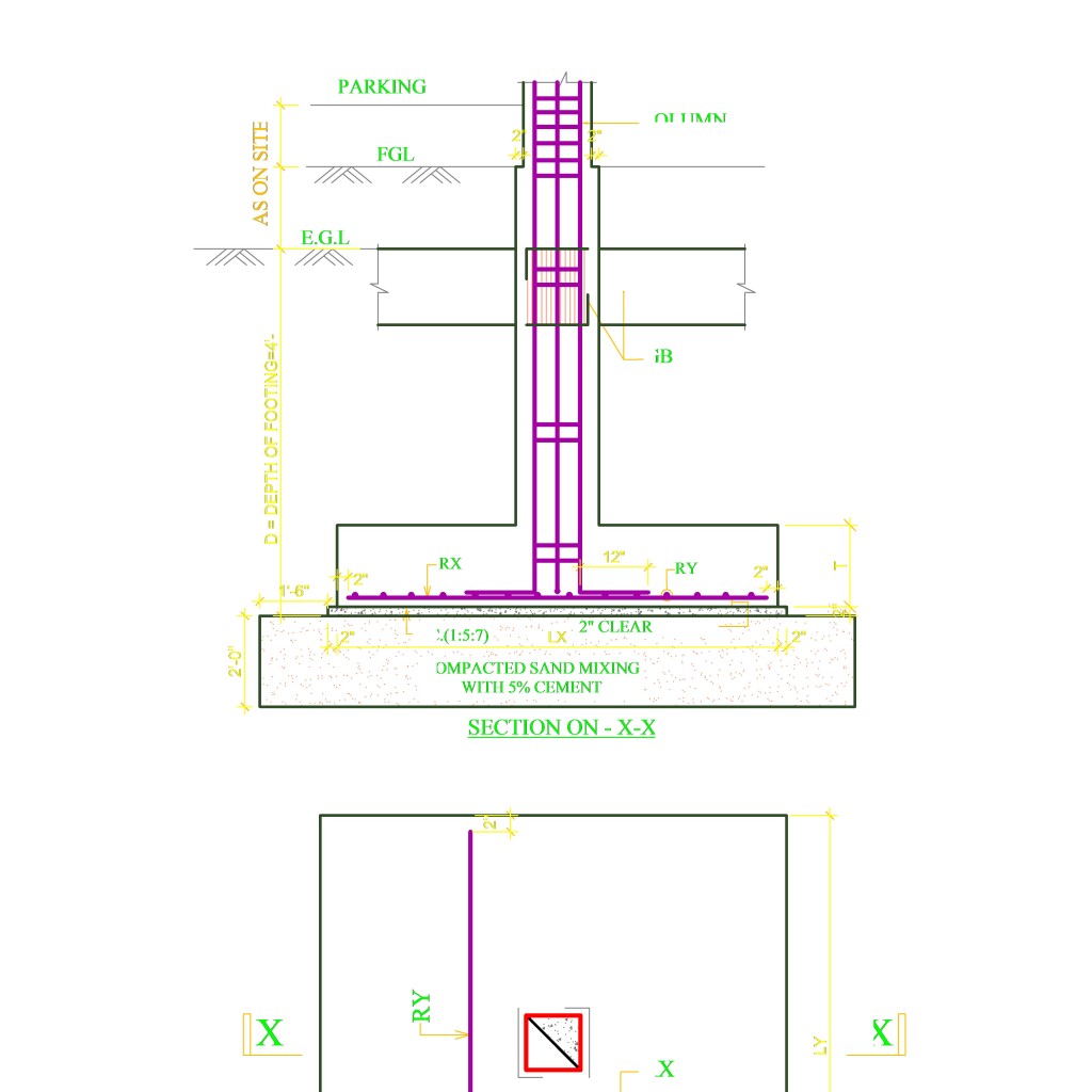 Footing Detail CAD Files DWG files Plans and Details