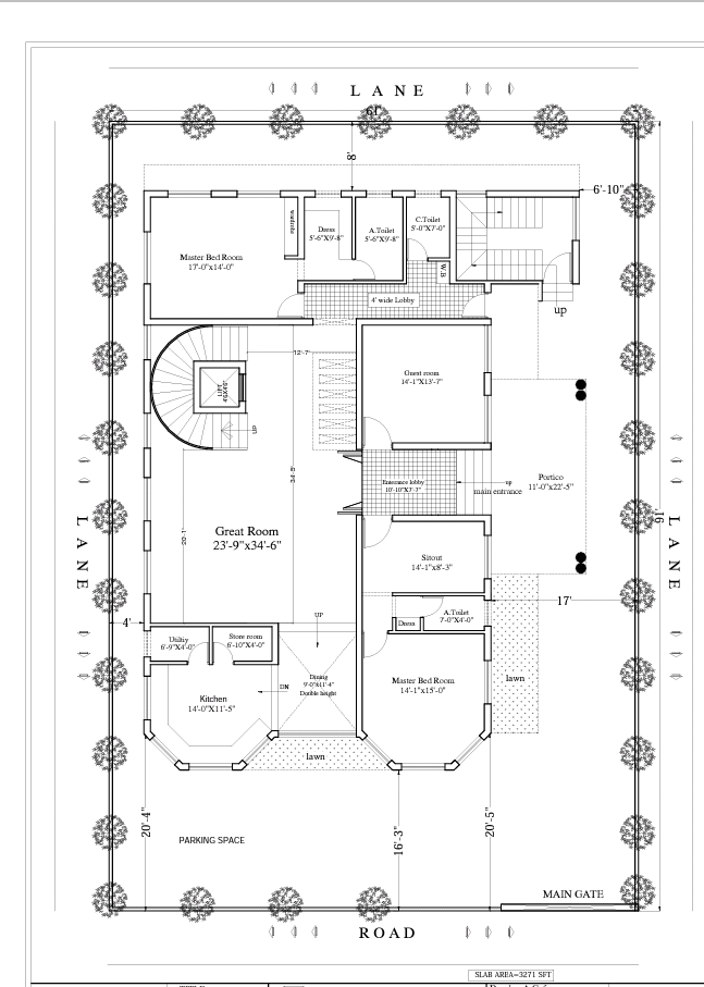  2  bedroom  villa CAD  Files DWG files Plans  and Details