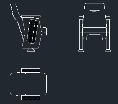 Cinema Chair Cad Files Dwg Files Plans And Details
