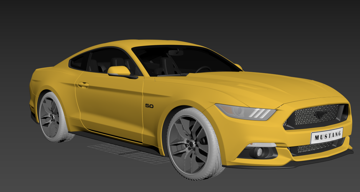 Ford Mustang 3d Car Model Cad Files Dwg Files Plans And Details