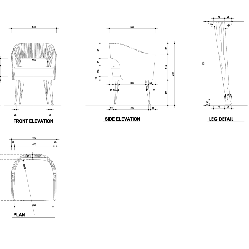 chair CAD Files DWG files Plans and Details
