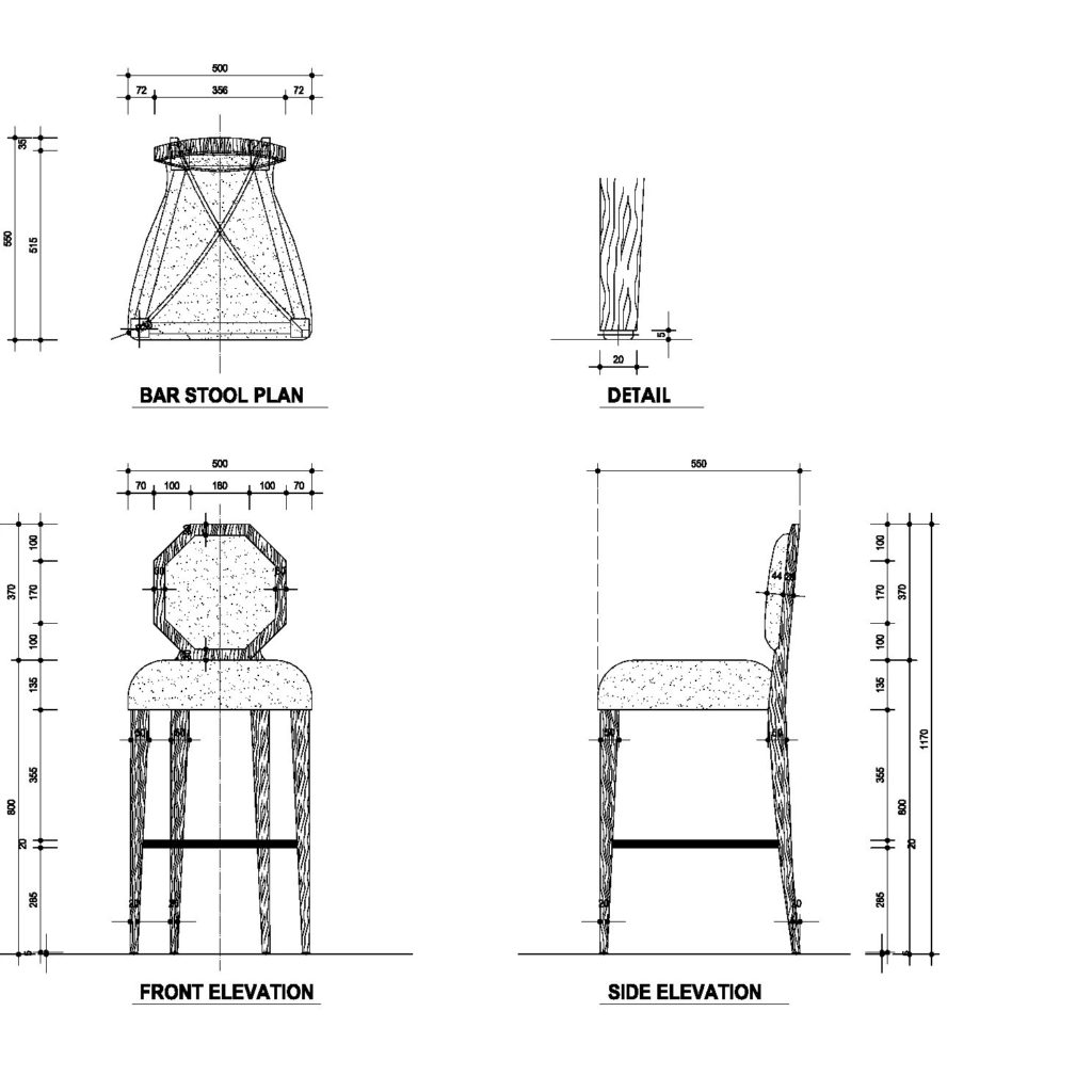 bar stool - CAD Files, DWG files, Plans and Details