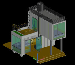 2d and 3d Container Design - Model