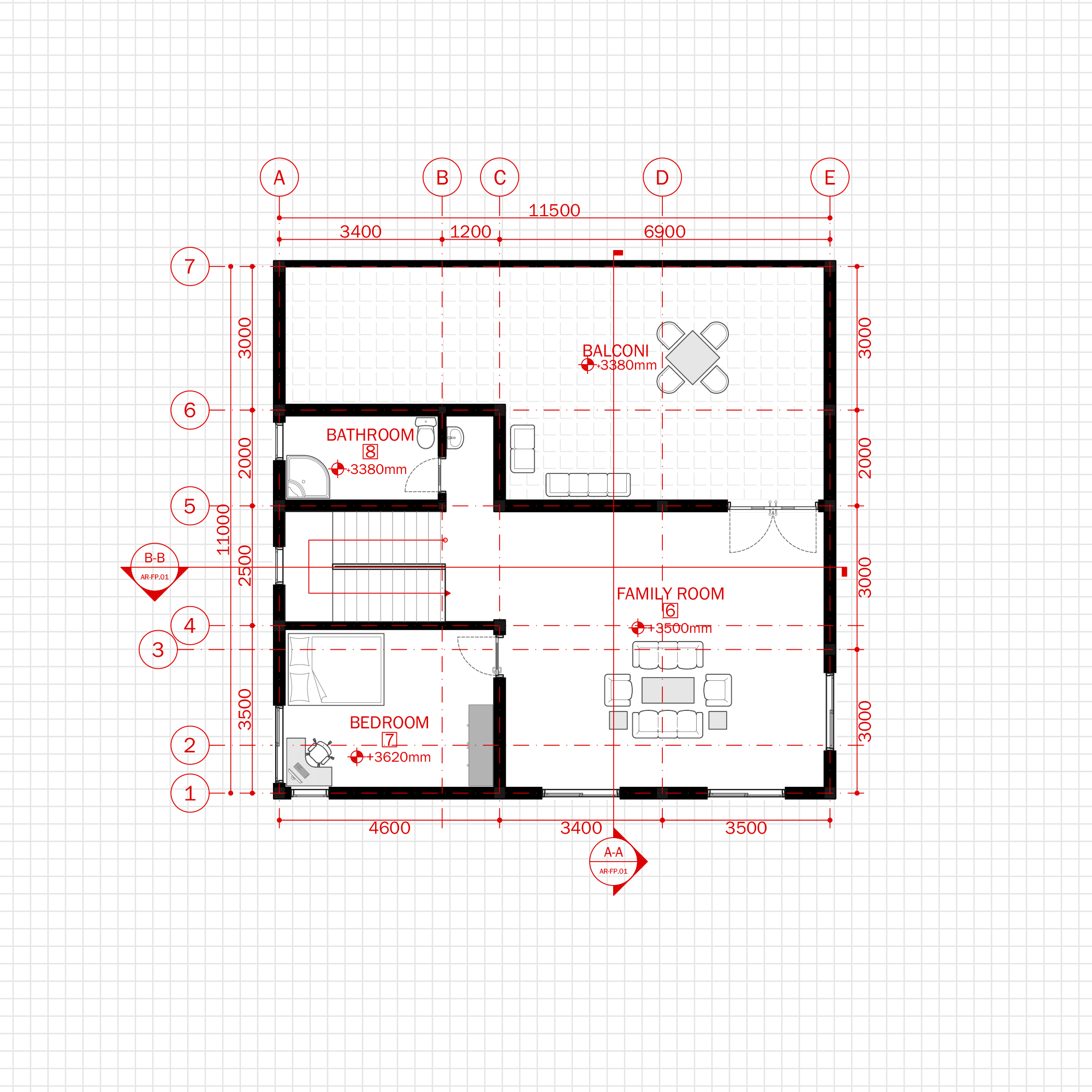 Simple Modern House 1 Architecture Plan with floor plan