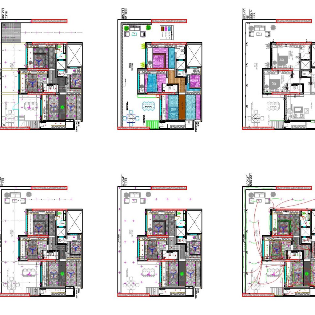 Duplex Residential Flat DWG CAD Files DWG files Plans 