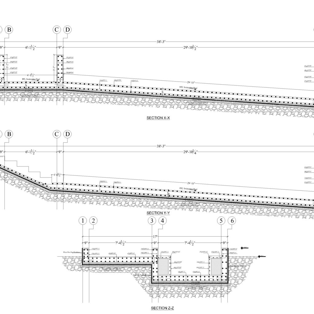 Swimming Pool Structural Drawings - CAD Files, DWG files, Plans and Details