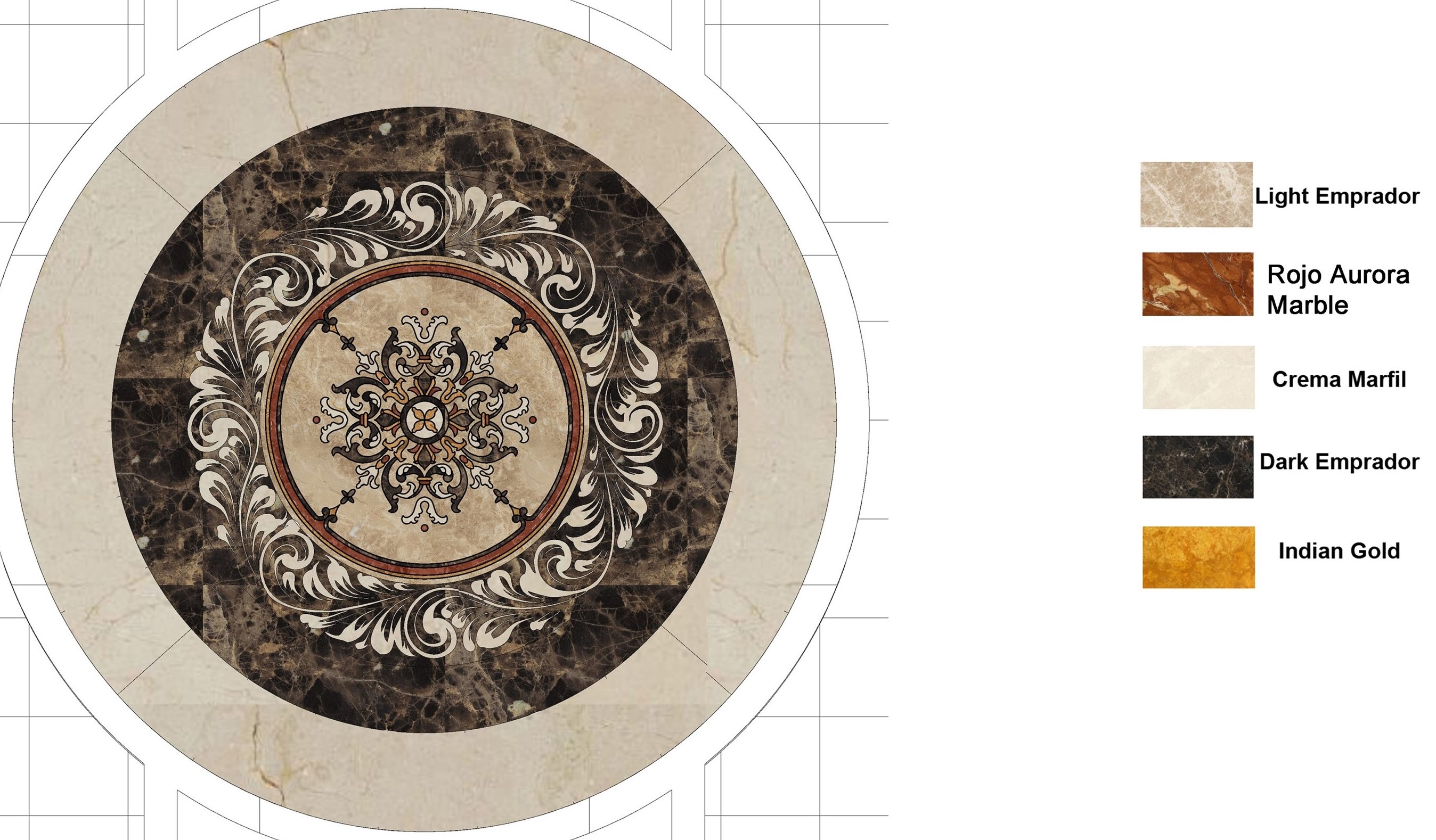 marble waterjet floor design - CAD Files, DWG files, Plans and Details