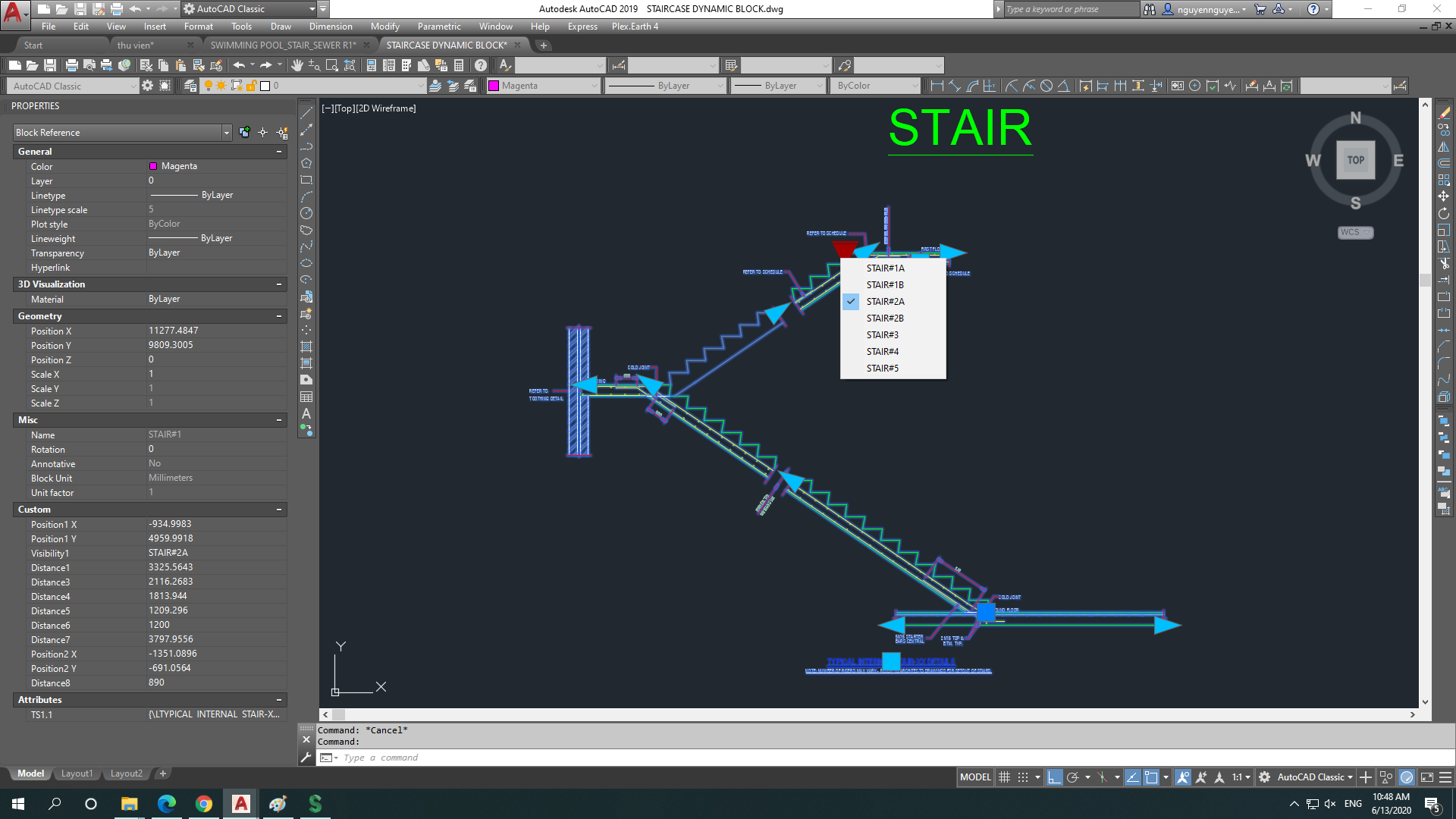 Dynamic detailing. Stretcher CAD file.