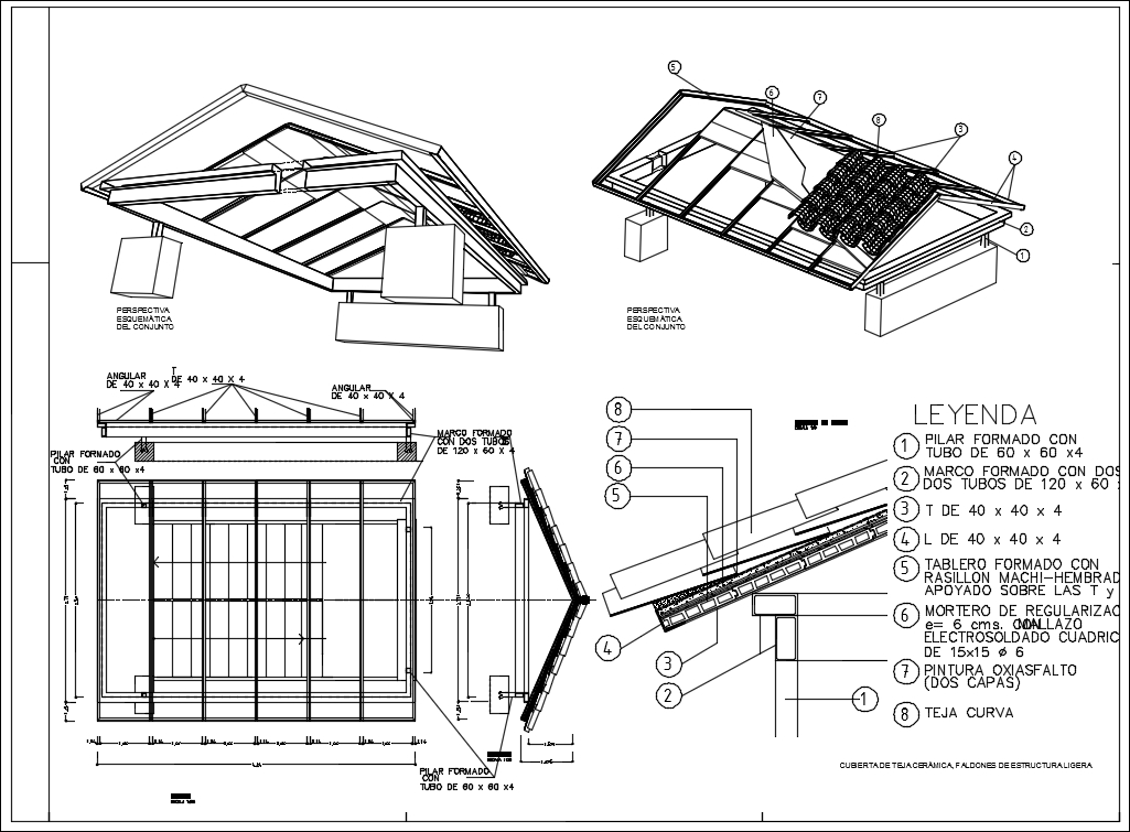 【cad Details】roof Sectional Detail Cad Drawing Cad Files Dwg Files
