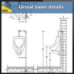 Urinal basin CAD Details