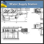 Water Supply Station CAD Details