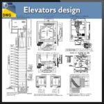 【CAD Details】Detail drawing blocks of elevators design CAD Details