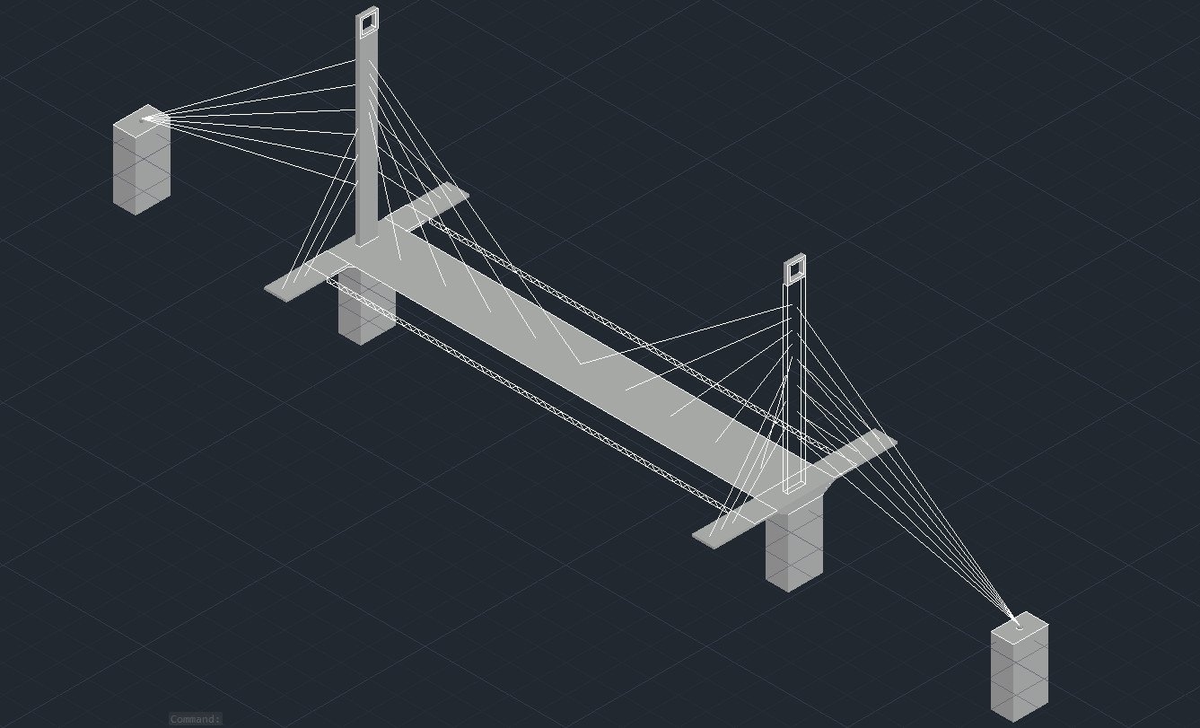 Cable Stayed Bridges Autocad Drawings Cad Models Dwg File Bank Home Com ...