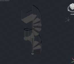 Spiral stairs 3D