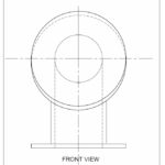 ELBOW ( PIPING - PIPE FITTING MECHANICAL COMPONENT)- 2D DRAWING WITH ALL DIMENSIONS IN MM