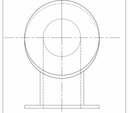ELBOW ( PIPING - PIPE FITTING MECHANICAL COMPONENT)- 2D DRAWING WITH ALL DIMENSIONS IN MM