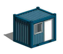 Office Container 10ft - Revit Family